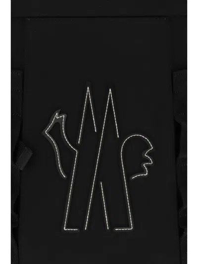Moncler Grenoble Nylon Backpack With Logo In Black