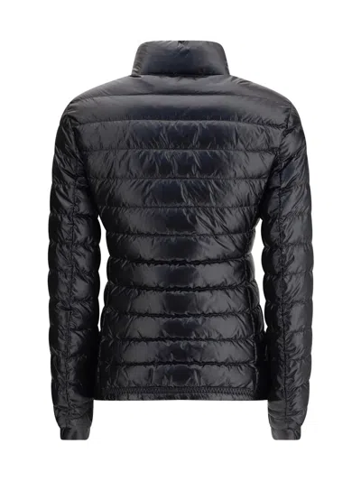 Moncler Technical Padded Down Jacket In Blue