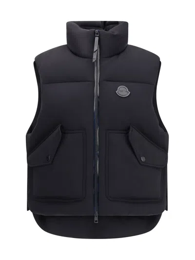 Moncler X Edward Enninful Otis Padded Gilet From Moncler X Ee72 By Edward Enninful In Blue