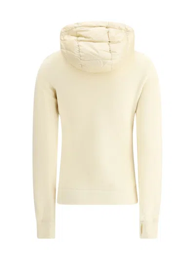 Moncler Nylon Down Jackt With Fleece Inserts In Multi