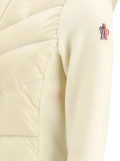 Moncler Nylon Down Jackt With Fleece Inserts In Multi