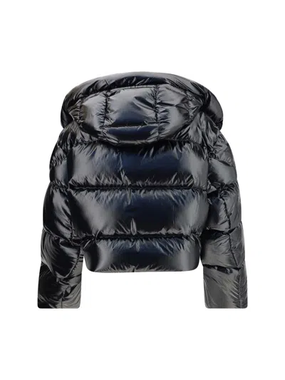 Moncler X Edward Enninful The Lothar Short Down Jacket With Hood From Moncler X Ee72 By Edward Enninful In Black