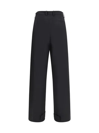 Moncler X Edward Enninful Moncler X Ee72 Trousers By Edward Enninful In Stretch Technical Wool In Black