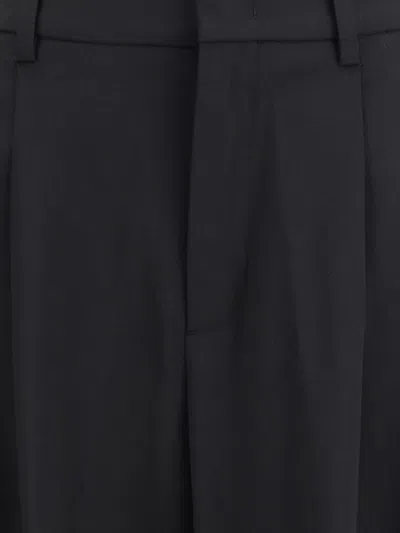 Moncler X Edward Enninful Moncler X Ee72 Trousers By Edward Enninful In Stretch Technical Wool In Black