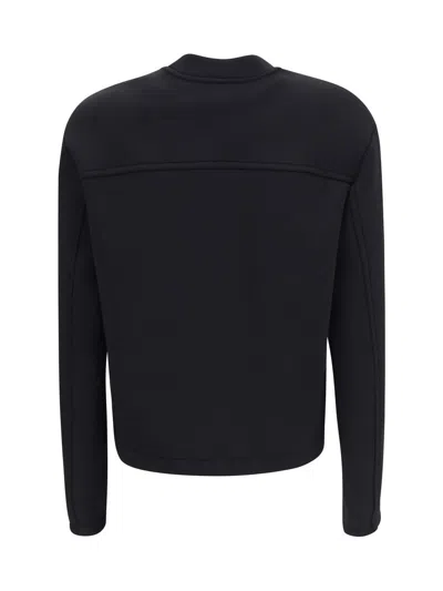 Moncler X Edward Enninful Sweatshirt By Moncler X Ee72 By Edward Enninful In Viscose And Neoprene In Black