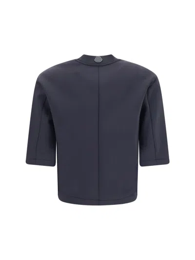 Moncler X Edward Enninful T-shirt By Moncler X Ee72 By Edward Enninful In Neoprene In Black