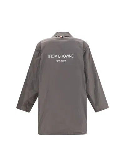 Thom Browne Memory Tech Packable Smock In Neutral