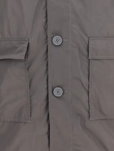 Thom Browne Memory Tech Packable Smock In Neutral