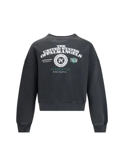 Palm Angels Dollar Loose Crew Vintage Sweatshir In Multi