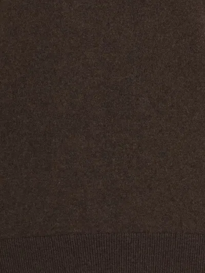 Cruciani Crew-neck Long-sleeves Sweater In Brown