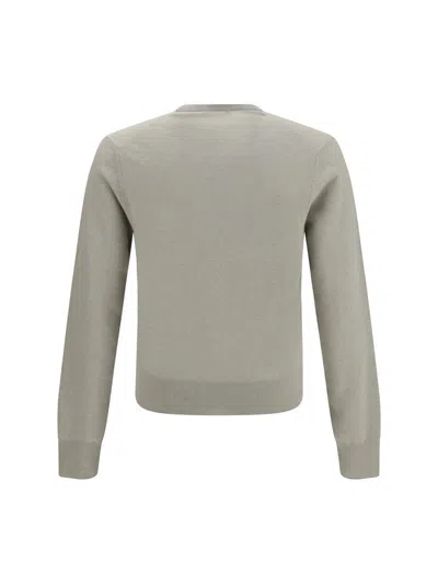 Cruciani Crew-neck Fine-knit Sweater In Gray