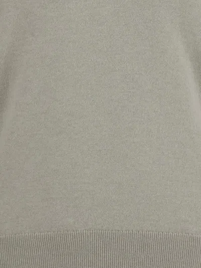 Cruciani Crew-neck Fine-knit Sweater In Gray