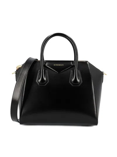 Givenchy Borsa A Mano Antigona Piccola In Pelle Cioccolato  Donna In Black