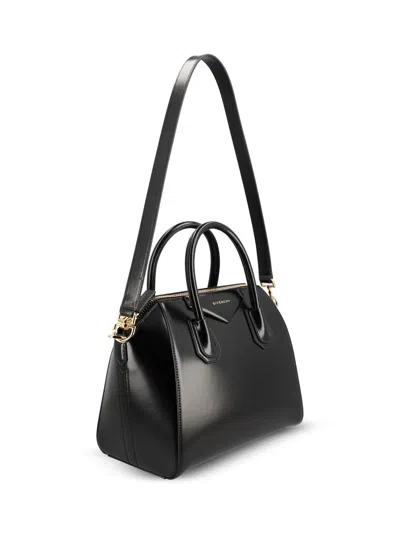Givenchy Borsa A Mano Antigona Piccola In Pelle Cioccolato  Donna In Black