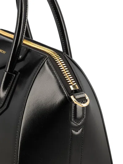 Givenchy Borsa A Mano Antigona Piccola In Pelle Cioccolato  Donna In Black
