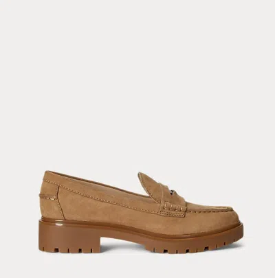 Ralph Lauren Flat Shoes In Brown