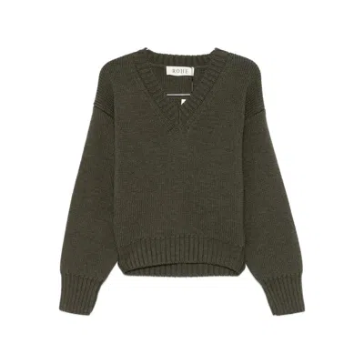 Rohe Long-sleeved Sweater In Green