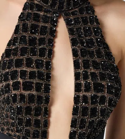 Elisabetta Franchi Jumpsuit With Paillettes In Black
