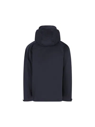 C.p. Company Padded Hooded Jacket In Blue