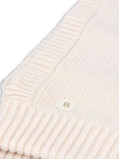 Bogner Virgin Wool Blend Knitted Hat In Neutral