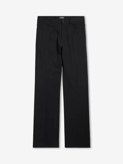 Balenciaga Straight Dress Trousers In Black