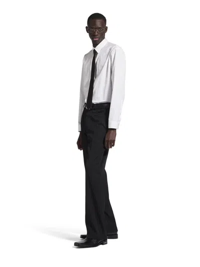 Balenciaga Straight Dress Trousers In Black