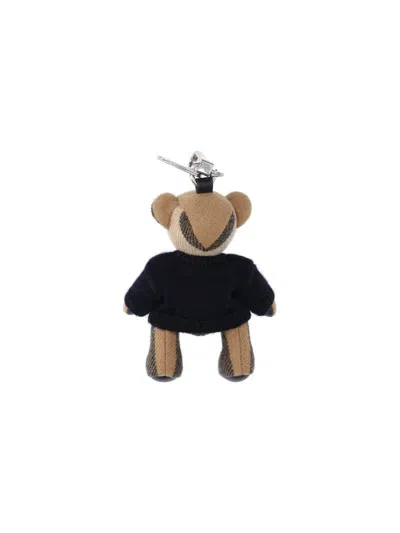Burberry Thomas Teddy Bear Keyring Charm In Multi