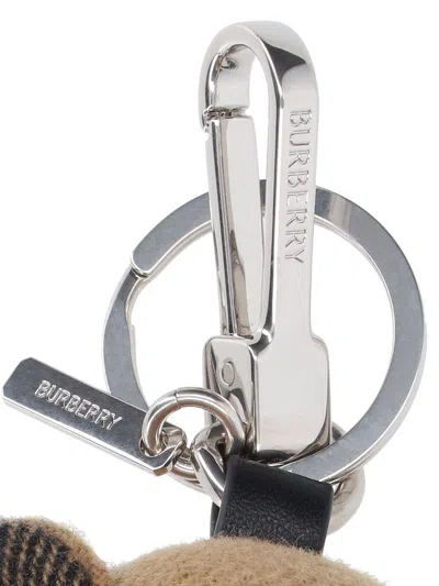 Burberry Thomas Teddy Bear Keyring Charm In Multi