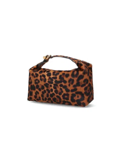 Liffner Pillow Pouch Micro Leopard In Brown