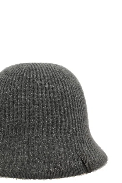 Brunello Cucinelli Scarfs In Gray