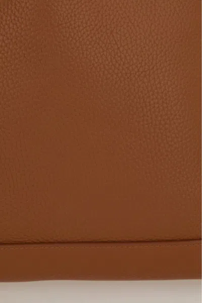 Hogan Shopping Bag In Brown