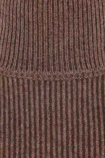 Zegna Ribbed Turtleneck Sweater In Pink