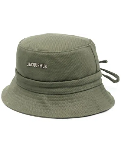 Jacquemus Le Bob Gadjo Bucket Hat In Green