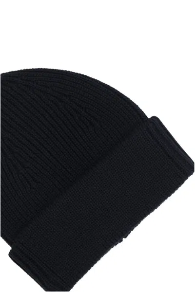 Roberto Collina Wool Hat Double Flap Accessories In Blue