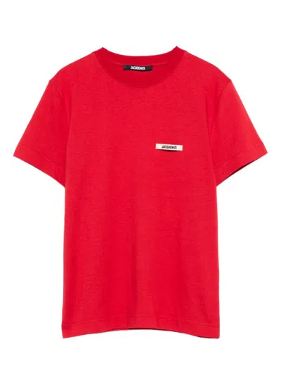 Jacquemus The Gros Grain Short-sleeve T-shirt In Red