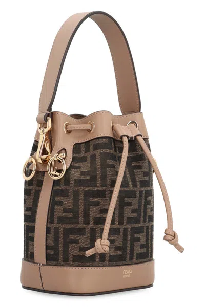 Fendi Mon Tresor Fabric Mini-bag In Brown