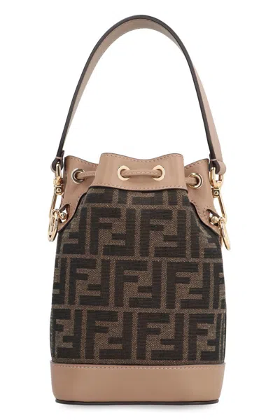 Fendi Mon Tresor Fabric Mini-bag In Brown
