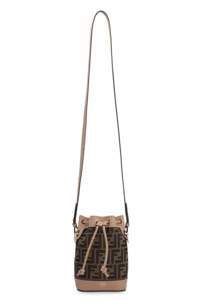 Fendi Mon Tresor Fabric Mini-bag In Brown
