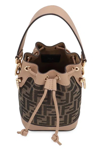 Fendi Mon Tresor Fabric Mini-bag In Brown