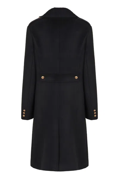 P.a.r.o.s.h . Double-breasted Coat In Wool In Multi