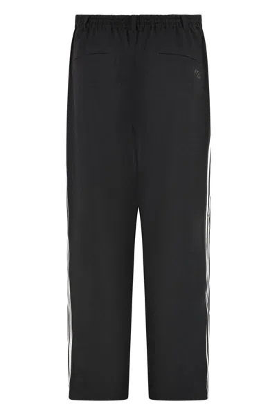 Y-3 Adidas Techno Fabric Track Pants In Black