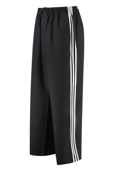 Y-3 Adidas Techno Fabric Track Pants In Black