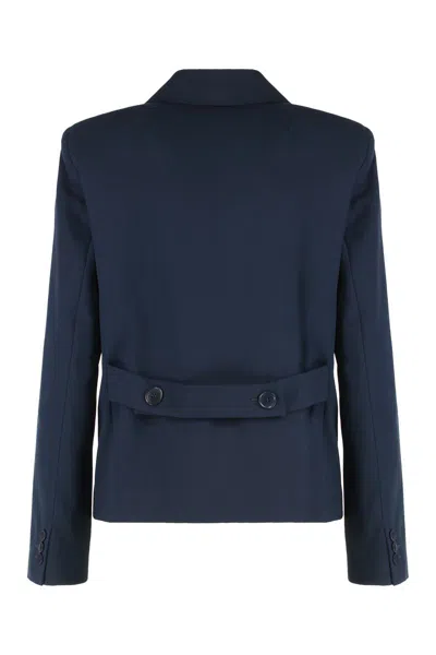 Weekend Max Mara Double-breasted Jacket Carpet In Multi