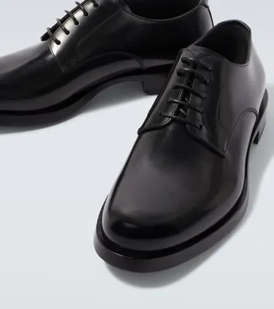 Dolce & Gabbana Raffaello Derby Lace-up Shoes In Black