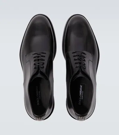 Dolce & Gabbana Raffaello Derby Lace-up Shoes In Black