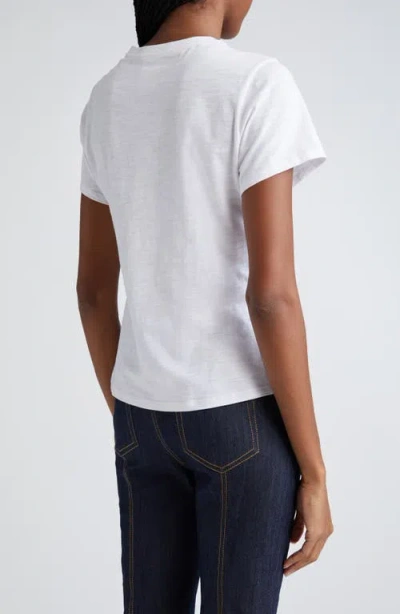 Cinq À Sept Cinq A Sept Merci Sequin Fringe Graphic Tee In White