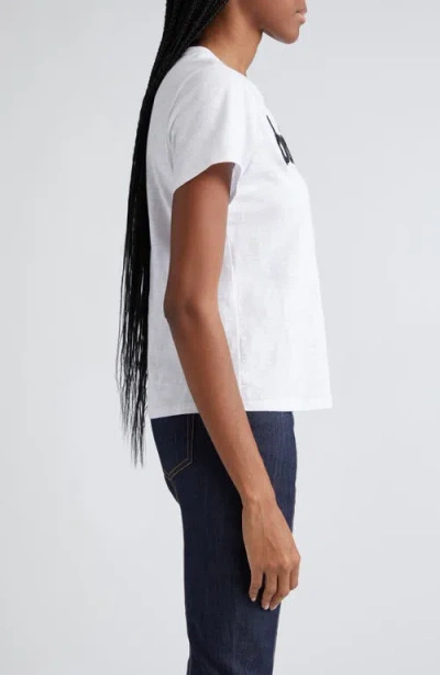 Cinq À Sept Cinq A Sept Merci Sequin Fringe Graphic Tee In White