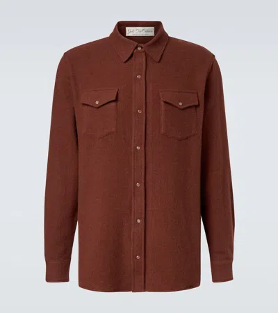God's True Cashmere Cashmere Shirt With Sunstone In Brown