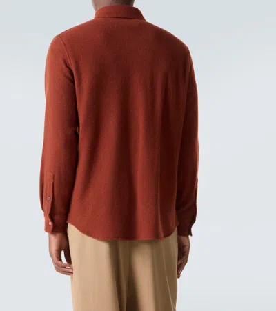 God's True Cashmere Cashmere Shirt With Sunstone In Brown