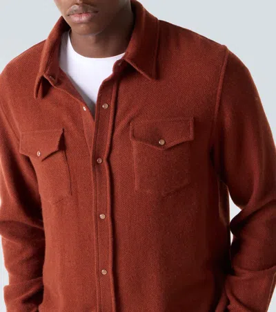 God's True Cashmere Cashmere Shirt With Sunstone In Brown